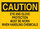 Brady B-401 Polystyrene Rectangle Yellow Chemical Warning Sign - 14 in Width x 10 in Height - 22277