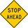 Brady B-959 Aluminum Square Reflective Orange Stop Signs, Traffic Control Signs & Banners Sign - 30 in Width x 30 in Height - 80074