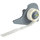 Brady M71-4-423 Die-Cut Printer Label Roll - 0.4 in x 0.4 in - Polyester - White - B-423 - 92618