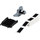Brady M71EP-173-593-BK Die-Cut Printer Label Roll - 2 in x 1 in - Polyester - Black - B-593 - 92814