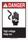 Brady Fiberglass Reinforced Polyester Rectangle White Electrical Safety Sign - 10 in Width x 14 in Height - 44992