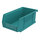 Akro-Mils Akrobin 10 lb Teal Industrial Grade Polymer Hanging / Stacking Storage Bin - 7 3/8 in Length - 4 1/8 in Width - 3 in Height - 1 Compartments - 30220 TEAL
