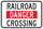 Brady B-555 Aluminum Rectangle White Railroad Sign - 18 in Width x 12 in Height - 124473