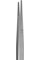 Excelta Forceps - Stainless Steel Straight Fine Serrated Point Tip - 0.071 in Tip Width - 6.375 in Length - JS-11