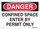 Brady Prinzing Rectangle White Confined Space Sign - 48593