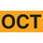 Tape Logic DL6882 Month Labels - 3 in x 6 in - Paper - Fluorescent Orange - 10112