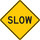 Brady B-959 Aluminum Diamond Yellow Stop Signs, Traffic Control Signs & Banners Sign - 30 in Width x 30 in Height - Reflective - 113297