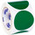 Tape Logic DL614D Blank Circle Inventory Labels - Paper - Green - 10437