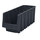 Akro-Mils 15 lb Black Industrial Grade Polymer Stacking Storage Bin - 11 7/8 in Length - 8 3/8 in Width - 5 in Height - 1 Compartments - 30718BLACK