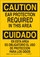 Brady B-302 Polyester Rectangle Yellow PPE Sign - 10 in Width x 14 in Height - Laminated - Language English / Spanish - 124060