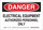 Brady B-563 High Density Polypropylene Rectangle White Electrical Safety Sign - 10 in Width x 7 in Height - 116176