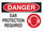 Brady B-401 Polystyrene Rectangle White PPE Sign - 14 in Width x 10 in Height - 25896