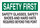 Brady B-302 Polyester Rectangle White PPE Sign - 10 in Width x 7 in Height - Laminated - 88663