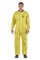 Ansell Microchem AlphaTec Chemical-Resistant Coveralls 68-2300 YY23-B-92-103-02 - Size Small - Yellow - 06011