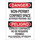 Brady B-302 Polyester Rectangle White Confined Space Sign - 7 in Width x 10 in Height - Laminated - Language English / Spanish - 124093