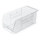 Akro-Mils Akrobin 30 lb Clear Industrial Grade Polymer Hanging / Stacking Storage Bin - 10 7/8 in Length - 5 1/2 in Width - 5 in Height - 1 Compartments - 30230SCLAR