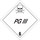 Brady B-120 Fiberglass Reinforced Polyester Square White Truck Placards Sign - 10 3/4 in Width x 10 3/4 in Height - 60427