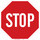 Brady B-120 Fiberglass Reinforced Polyester Octagon Red Stop Signs, Traffic Control Signs & Banners Sign - 24 in Width x 24 in Height - 75206