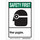Brady B-401 Polystyrene Rectangle White PPE Sign - 10 in Width x 14 in Height - 45112