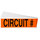 Brady 152346 Black on Orange Rectangle Vinyl Cloth Conduit & Voltage Label - 9 in Width - 2.25 in Height - B-498