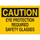 Brady B-120 Fiberglass Reinforced Polyester Rectangle Yellow PPE Sign - 14 in Width x 10 in Height - 47100