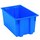 Akro-Mils 35185 Stackable Tote - 0.76 ft, 5.69 gal - Blue - 18 in x 11 in x 9 in - 35185 BLUE