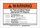 Brady B-302 Polyester Rectangle White Arc Flash Sign - 10 in Width x 7 in Height - Laminated - 94915