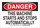 Brady B-302 Polyester Rectangle White Equipment Safety Sign - 14 in Width x 10 in Height - Laminated - 123688