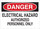 Brady B-120 Fiberglass Reinforced Polyester Rectangle White Electrical Safety Sign - 14 in Width x 10 in Height - 69193