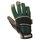 Occunomix 480W-042 Green/Black/Tan 2XL Synthetic Kevlar/Terry Cloth Cut-Resistant Gloves - Leather Palm & Fingers Coating - 480W-046