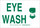 Brady B-120 Fiberglass Reinforced Polyester Rectangle White Eyewash Sign - 14 in Width x 10 in Height - 122732