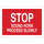 Brady B-120 Fiberglass Reinforced Polyester Rectangle Red Stop Signs, Traffic Control Signs & Banners Sign - 14 in Width x 10 in Height - 75211