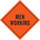 Brady Mesh Diamond Orange Road Construction Sign - 48 in Width x 48 in Height - 56800