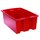 Akro-Mils 35200 Stackable Tote - 0.8 ft, 6.1 gal - Red - 19 1/2 in x 13 1/2 in x 8 in - 35200 RED