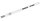 Excelta Four Star Straight Tip Brush - 4 1/2 in Length - 1/2 in Bristle Length - 1/4 in Wide - Plastic Handle - Nylon, Heat-Resistant Bristle - 211B-N