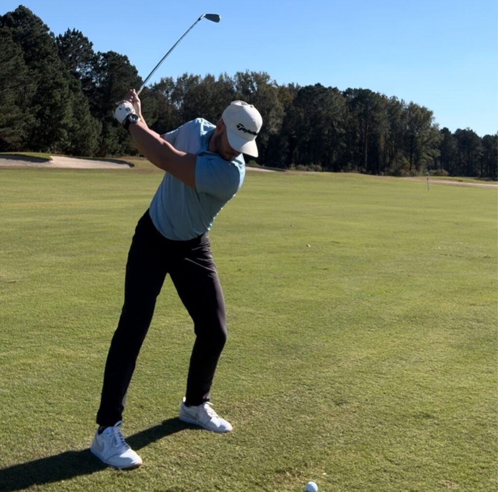 Sean Kaple golfs when he can.