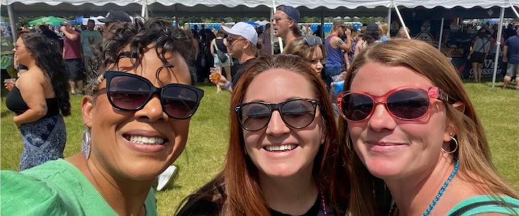 R.S. Hughes Operations Manager Misty Kilby loves spending time with her best friends.